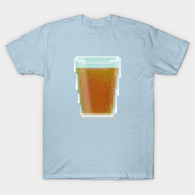 Pixelart T-Shirt - Pilsner Beer T-Shirt by ronr3d